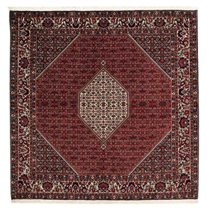 Perzisch tapijt - Bijar vierkant  - 203 x 196 cm - donkerrood