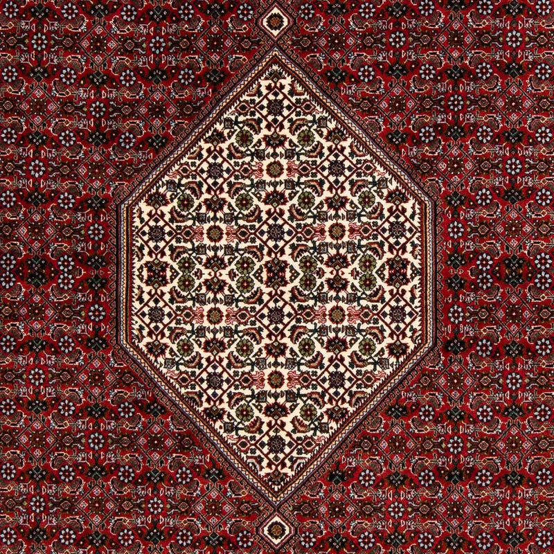 Perzisch tapijt - Bijar vierkant  - 203 x 196 cm - donkerrood