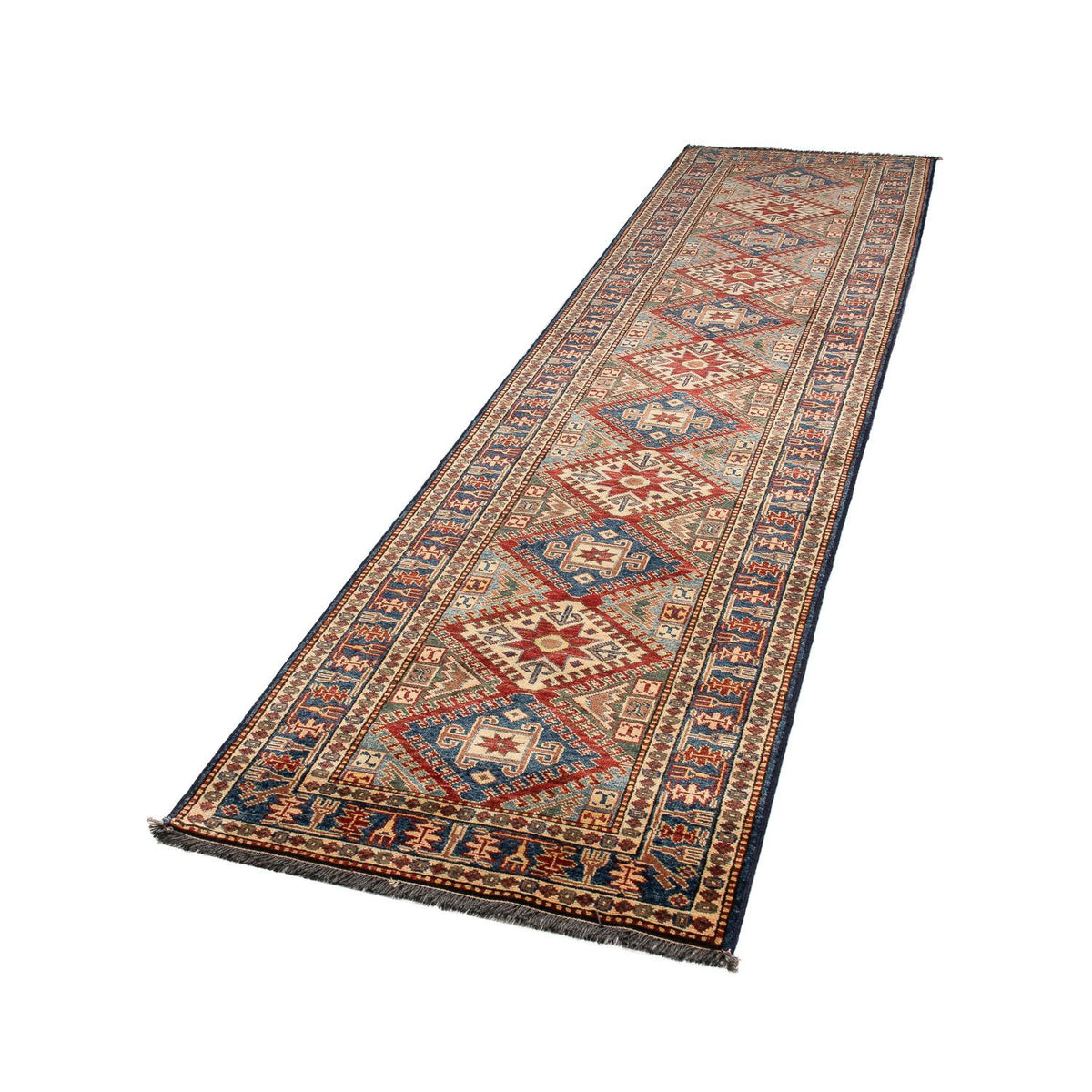 Loper Ziegler Tapijt - Kazak - 310 x 74 cm - veelkleurig