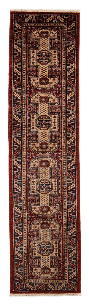 Loper Ziegler Tapijt - Kazak - 281 x 62 cm - donkerrood