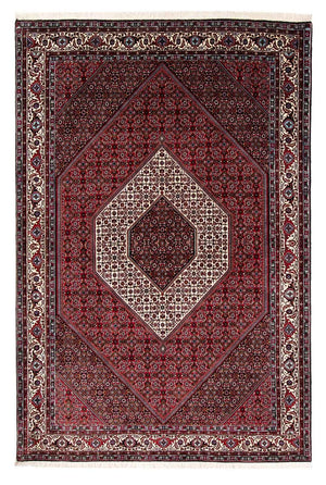 Perzisch tapijt - Bijar - 257 x 173 cm - donkerrood