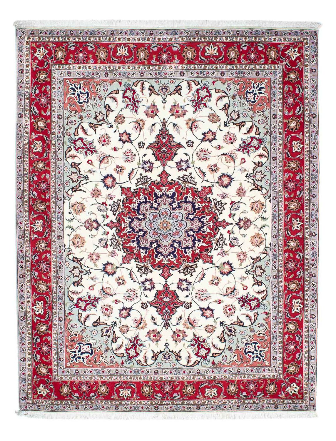 Perzisch tapijt - Tabriz - Royal - 200 x 154 cm - beige