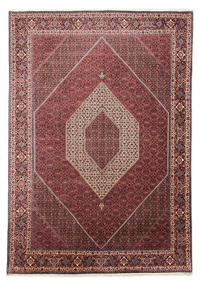 Perzisch tapijt - Bijar - 352 x 252 cm - donkerrood