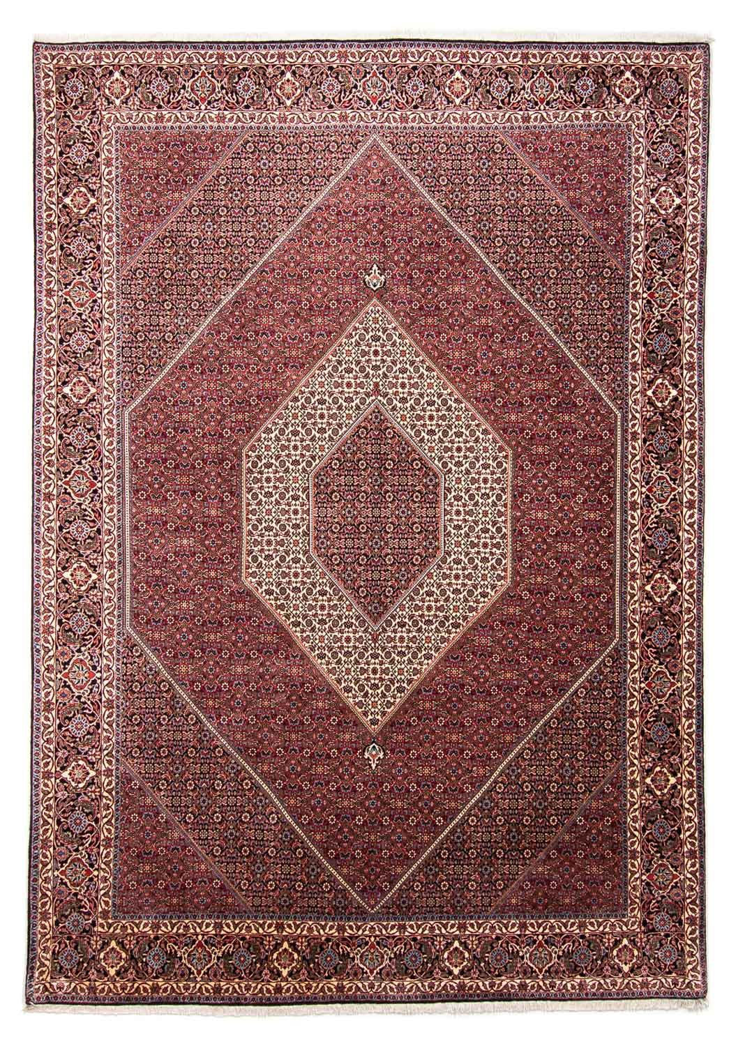 Perzisch tapijt - Bijar - 352 x 252 cm - donkerrood