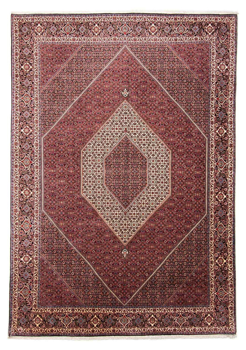 Perzisch tapijt - Bijar - 352 x 252 cm - donkerrood