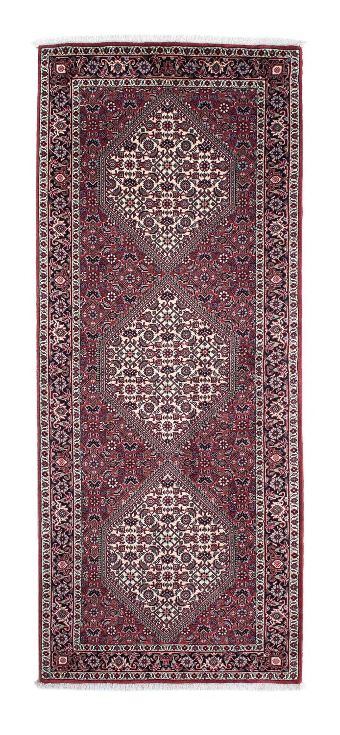 Loper Perzisch tapijt - Bijar - 198 x 77 cm - rood