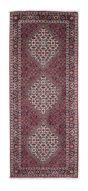 Loper Perzisch tapijt - Bijar - 198 x 77 cm - rood