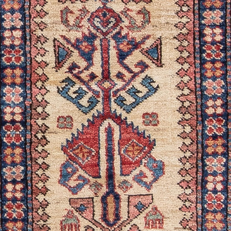 Loper Ziegler Tapijt - Kazak - 309 x 70 cm - veelkleurig
