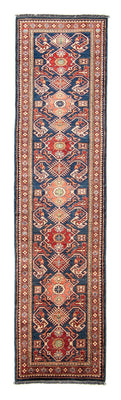 Loper Ziegler Tapijt - Kazak - 298 x 78 cm - blauw