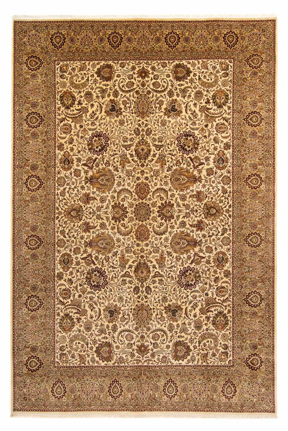 Vintage tapijt - 433 x 306 cm - lichtbruin