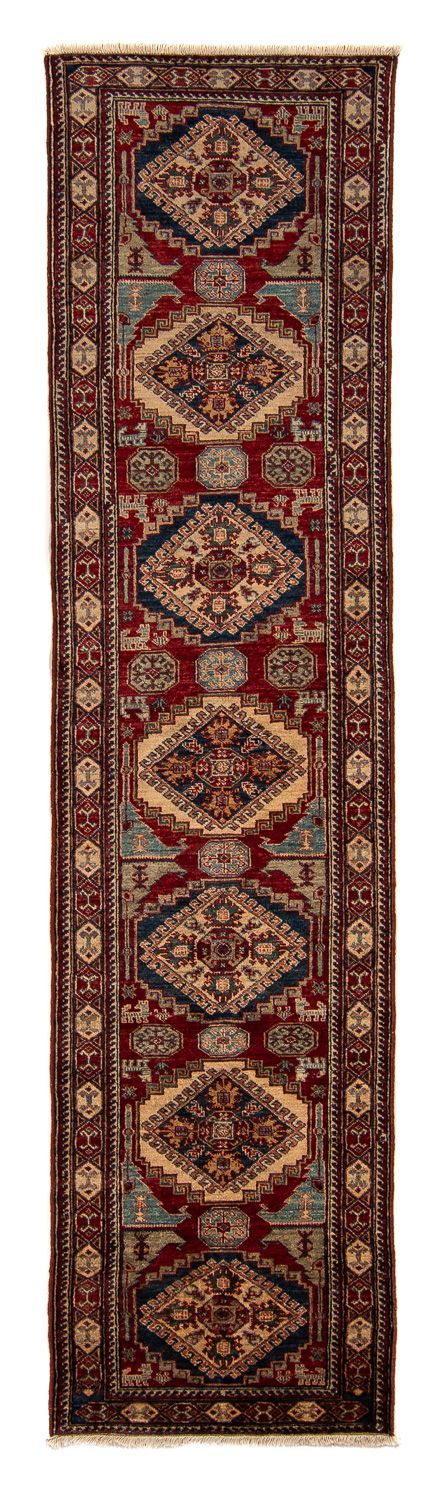 Loper Ziegler Tapijt - Kazak - 302 x 77 cm - donkerrood