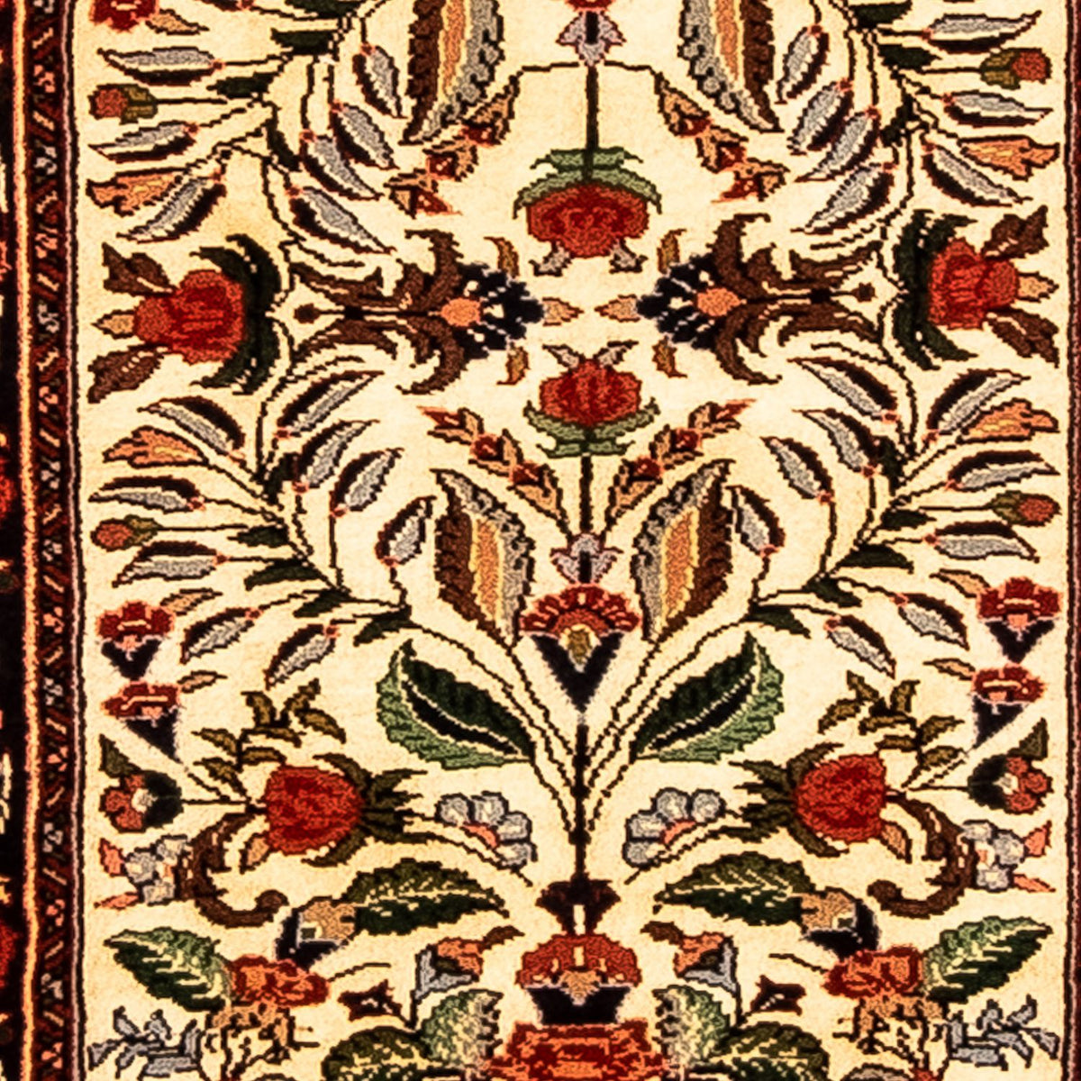 Loper Perzisch tapijt - Bijar - 289 x 56 cm - beige