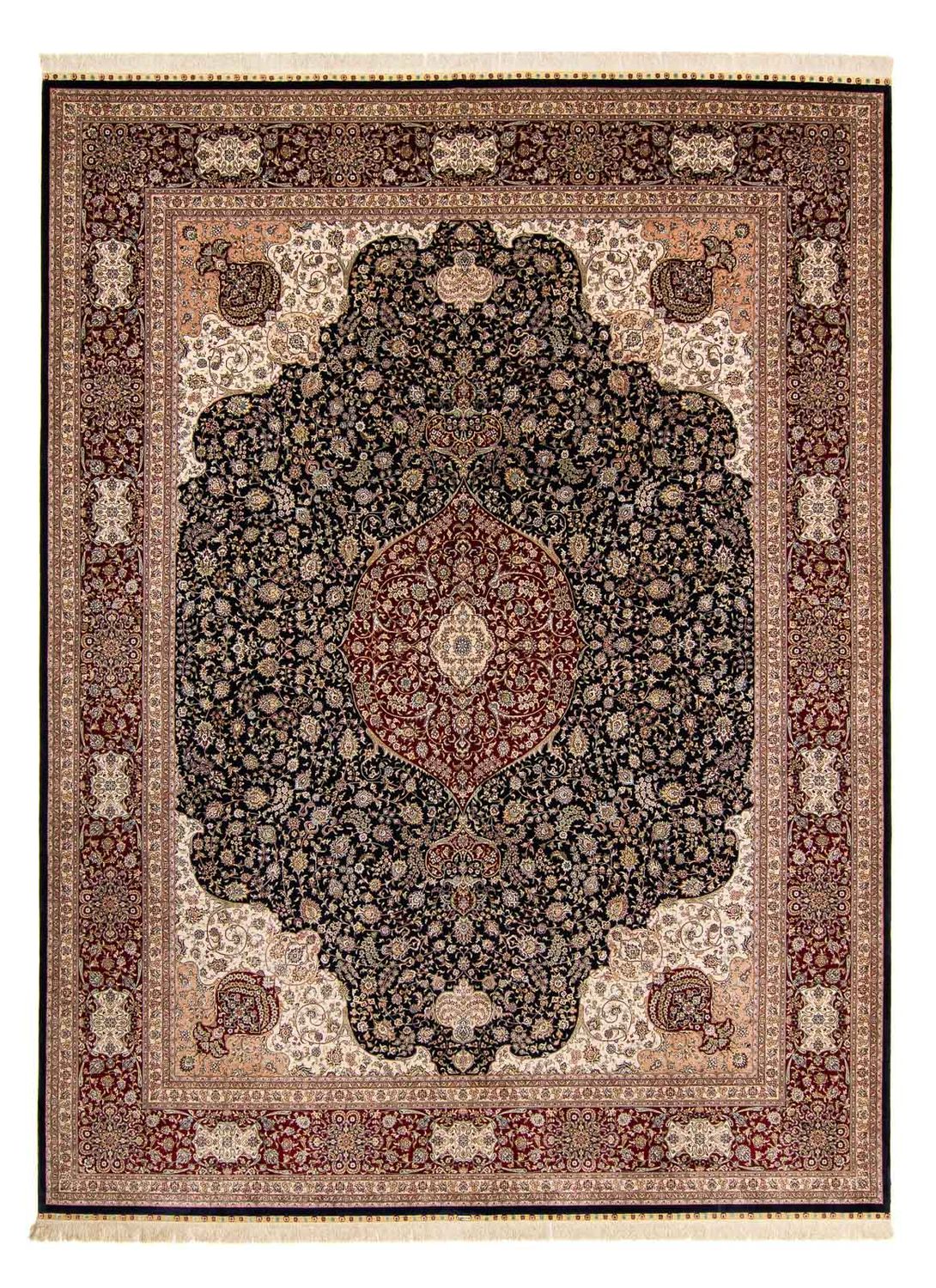 Oosters tapijt - Hereke - 370 x 276 cm - donkerrood