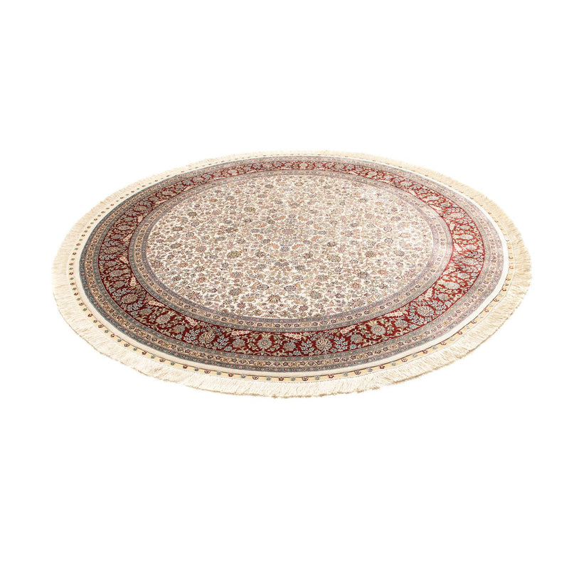 Oosters tapijt - Hereke rond  - 185 x 185 cm - beige