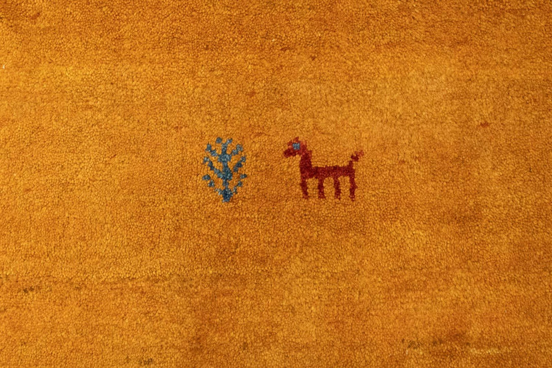 Gabbeh tapijt - Perzisch - 338 x 254 cm - goud