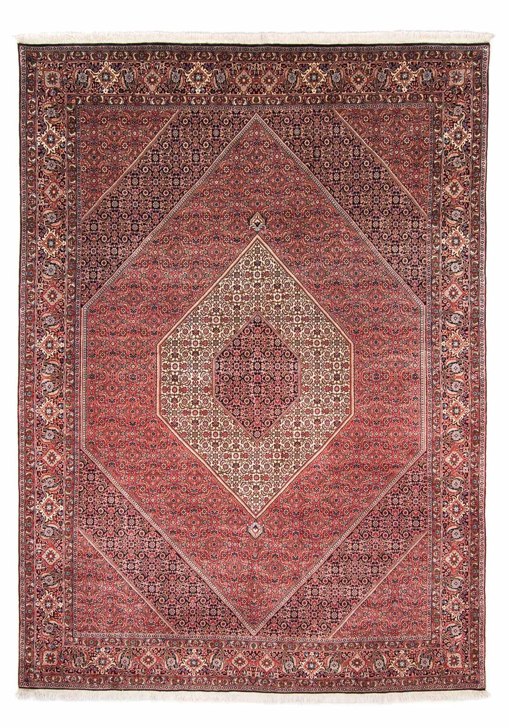 Perzisch tapijt - Bijar - 348 x 252 cm - donkerrood