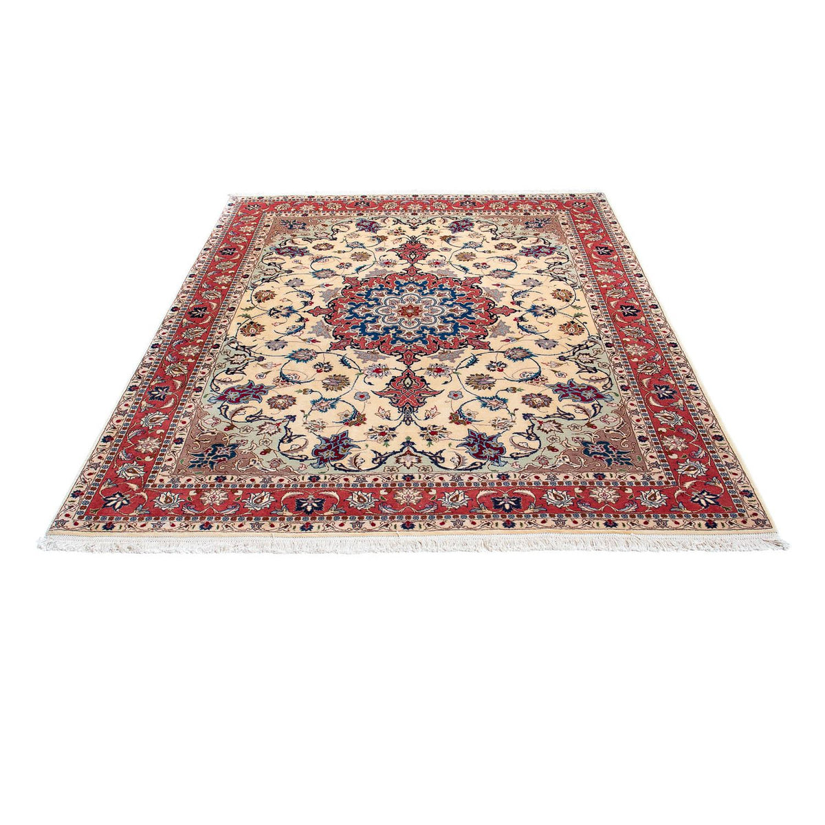 Perzisch tapijt - Tabriz - Royal - 198 x 152 cm - beige