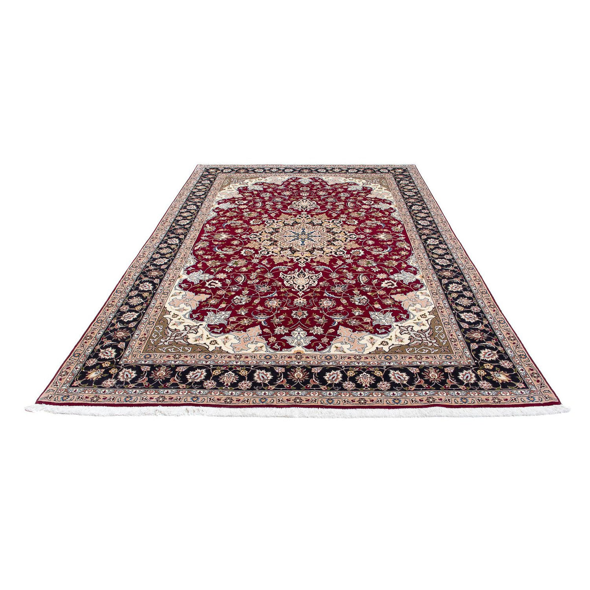Perzisch tapijt - Tabriz - Royal - 301 x 201 cm - donkerrood
