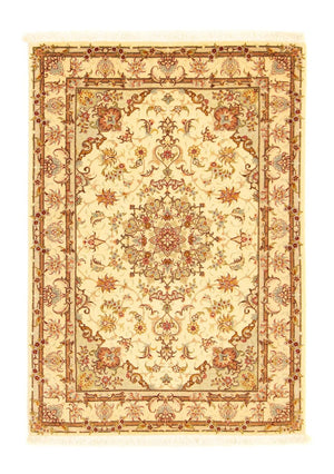 Perzisch tapijt - Tabriz - Royal - 145 x 100 cm - beige
