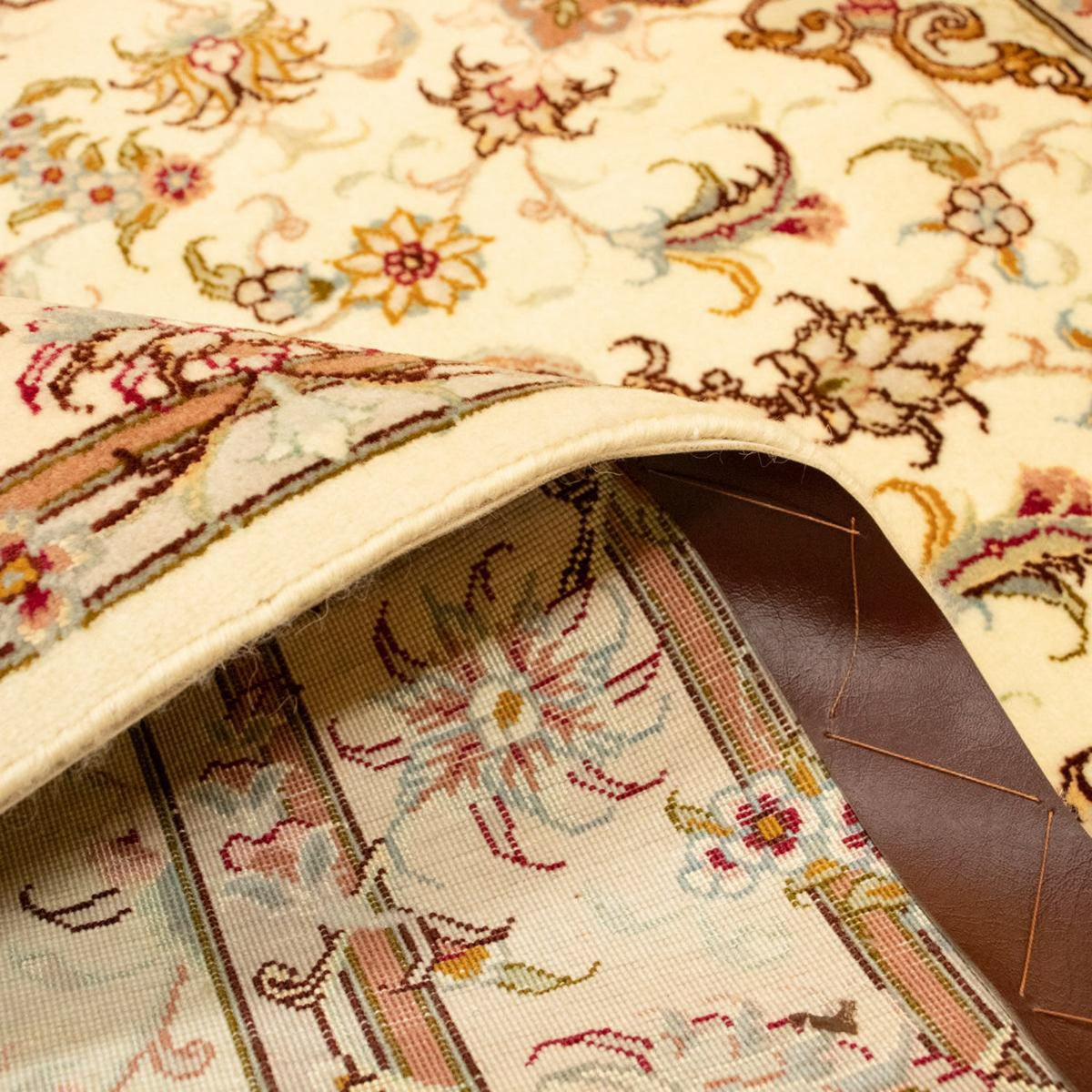 Perzisch tapijt - Tabriz - Royal - 145 x 100 cm - beige