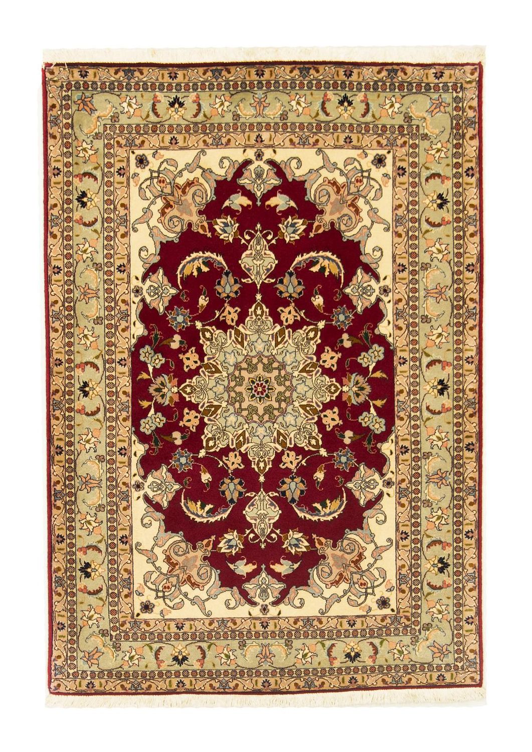 Perzisch tapijt - Tabriz - Royal - 146 x 100 cm - rood