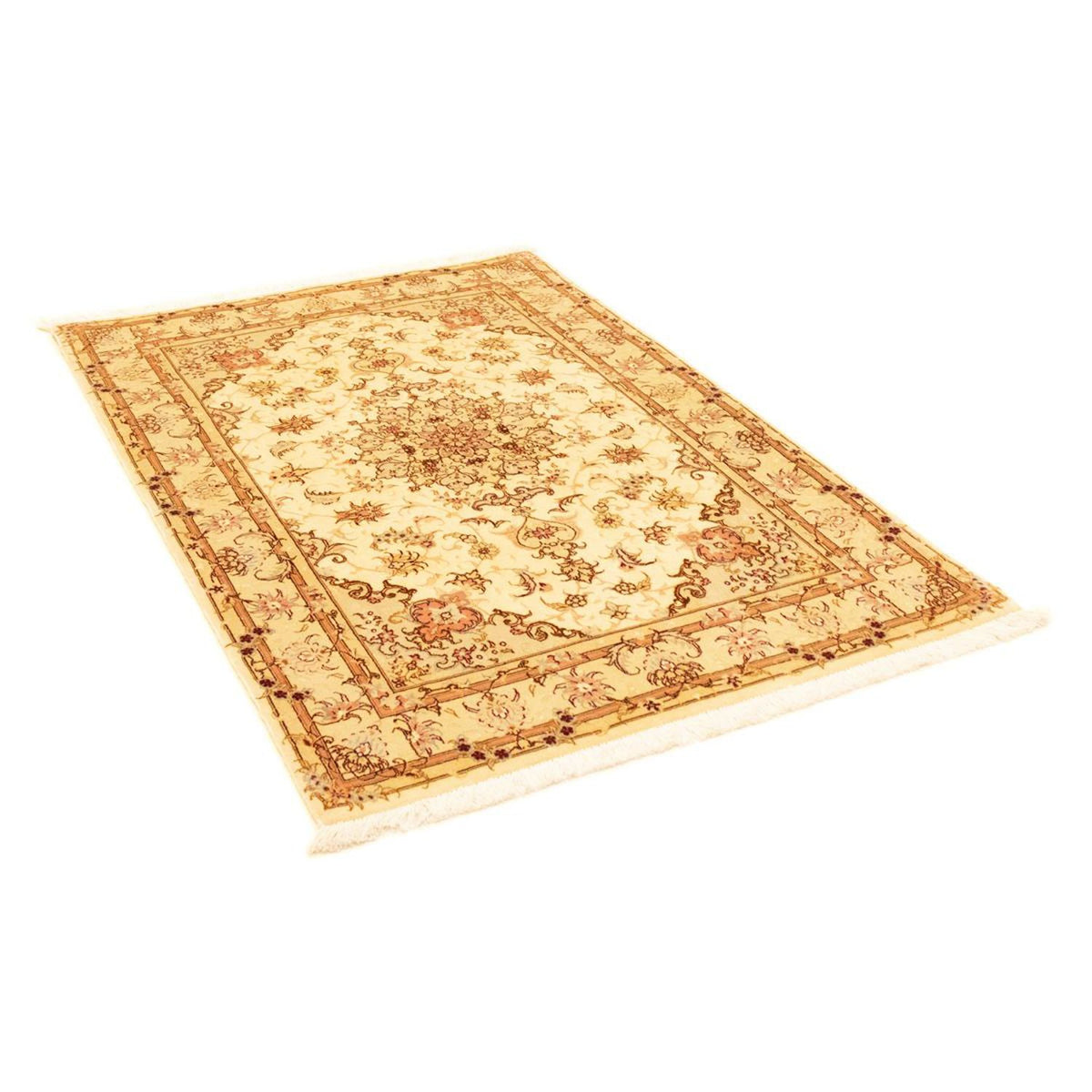 Perzisch tapijt - Tabriz - Royal - 154 x 102 cm - beige