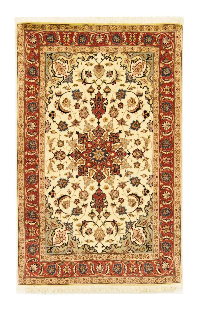 Perzisch tapijt - Tabriz - Royal - 158 x 100 cm - beige