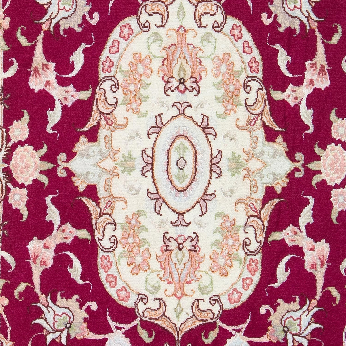 Perzisch tapijt - Tabriz - Royal - 98 x 58 cm - donkerrood