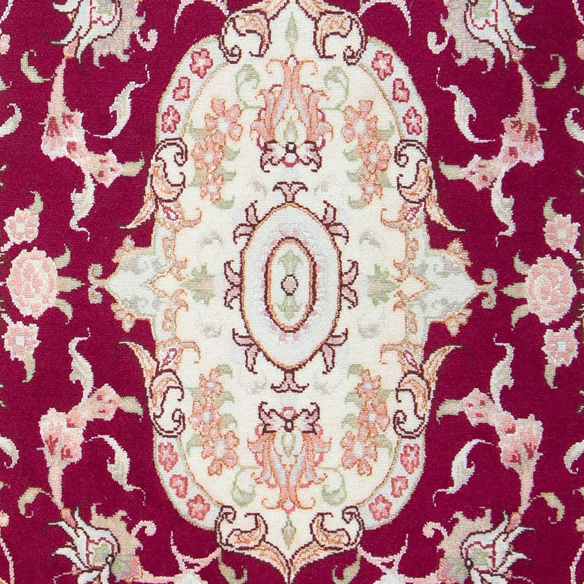 Perzisch tapijt - Tabriz - Royal - 96 x 59 cm - donkerrood