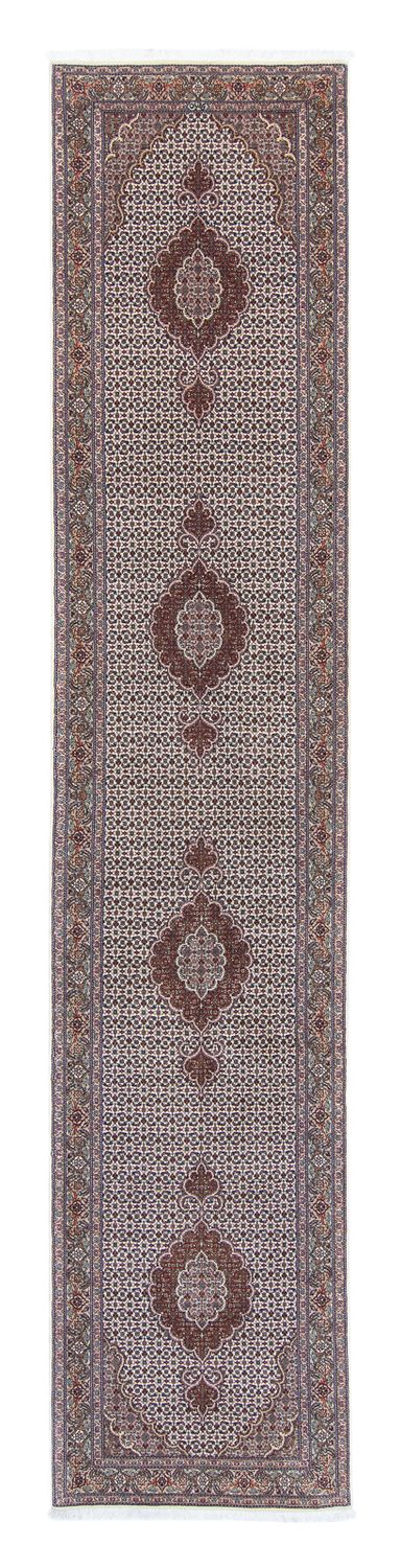 Loper Perzisch tapijt - Tabriz - 405 x 83 cm - veelkleurig