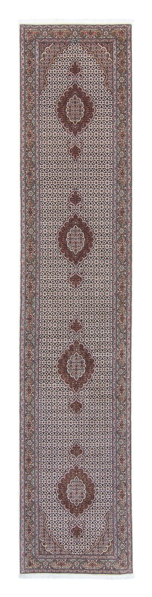 Loper Perzisch tapijt - Tabriz - 405 x 83 cm - veelkleurig