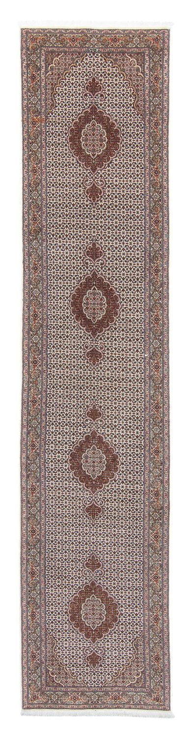 Loper Perzisch tapijt - Tabriz - 402 x 82 cm - veelkleurig