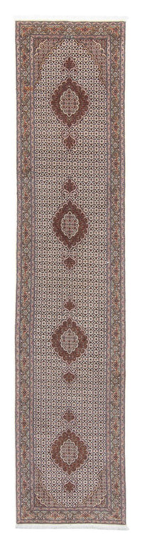 Loper Perzisch tapijt - Tabriz - 402 x 82 cm - veelkleurig