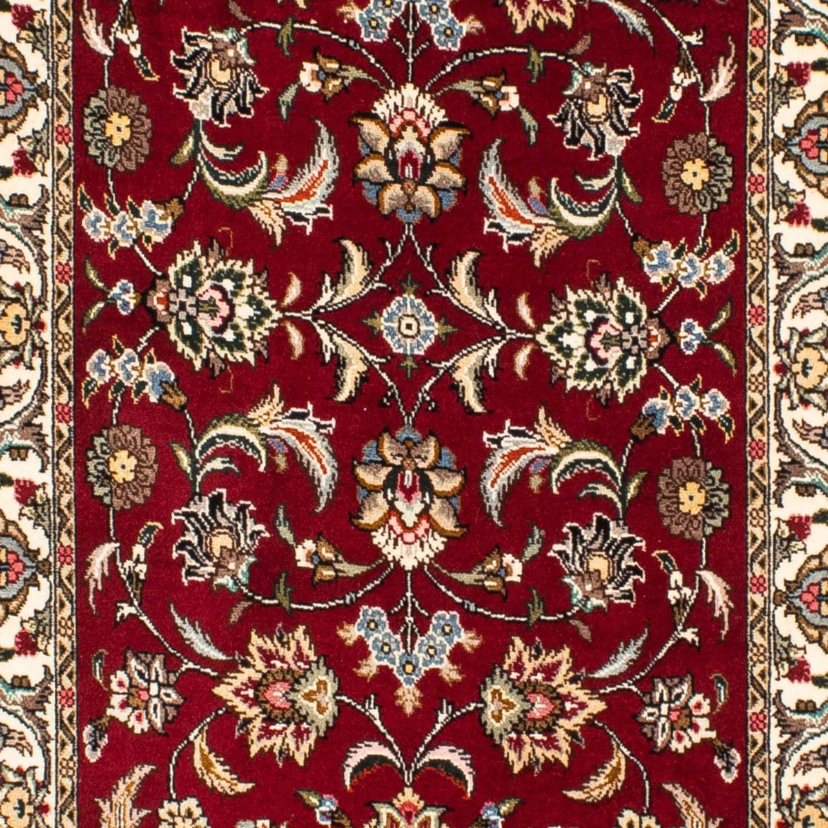 Loper Perzisch tapijt - Tabriz - Royal - 316 x 75 cm - donkerrood