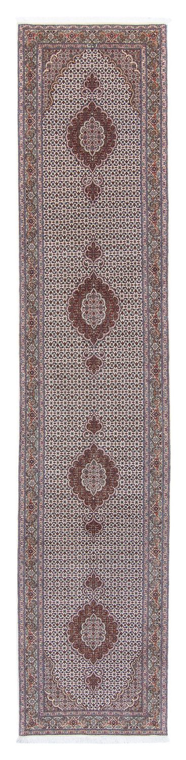 Loper Perzisch tapijt - Tabriz - 401 x 84 cm - veelkleurig