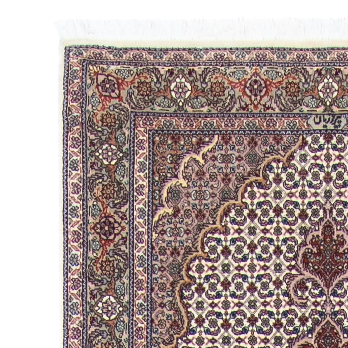 Loper Perzisch tapijt - Tabriz - 401 x 84 cm - veelkleurig