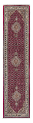Loper Perzisch tapijt - Tabriz - 344 x 80 cm - donkerrood