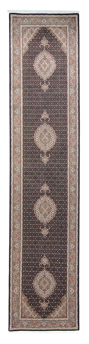 Loper Perzisch tapijt - Tabriz - 389 x 83 cm - veelkleurig