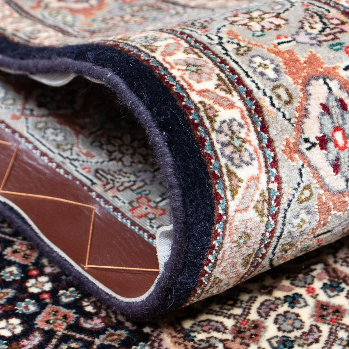 Loper Perzisch tapijt - Tabriz - 389 x 83 cm - veelkleurig