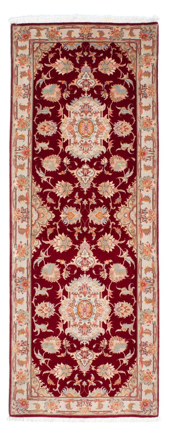 Loper Perzisch tapijt - Tabriz - Royal - 208 x 80 cm - donkerrood