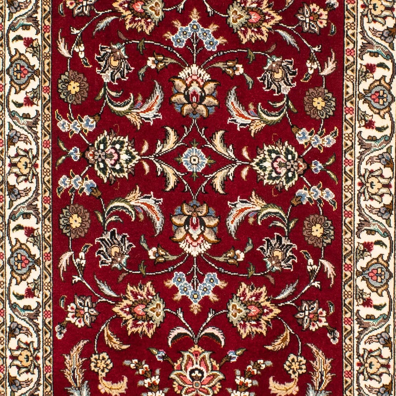 Loper Perzisch tapijt - Tabriz - Royal - 312 x 77 cm - donkerrood