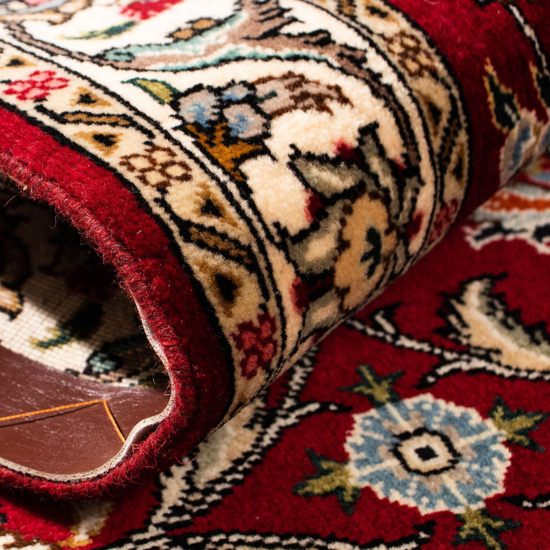 Loper Perzisch tapijt - Tabriz - Royal - 312 x 77 cm - donkerrood