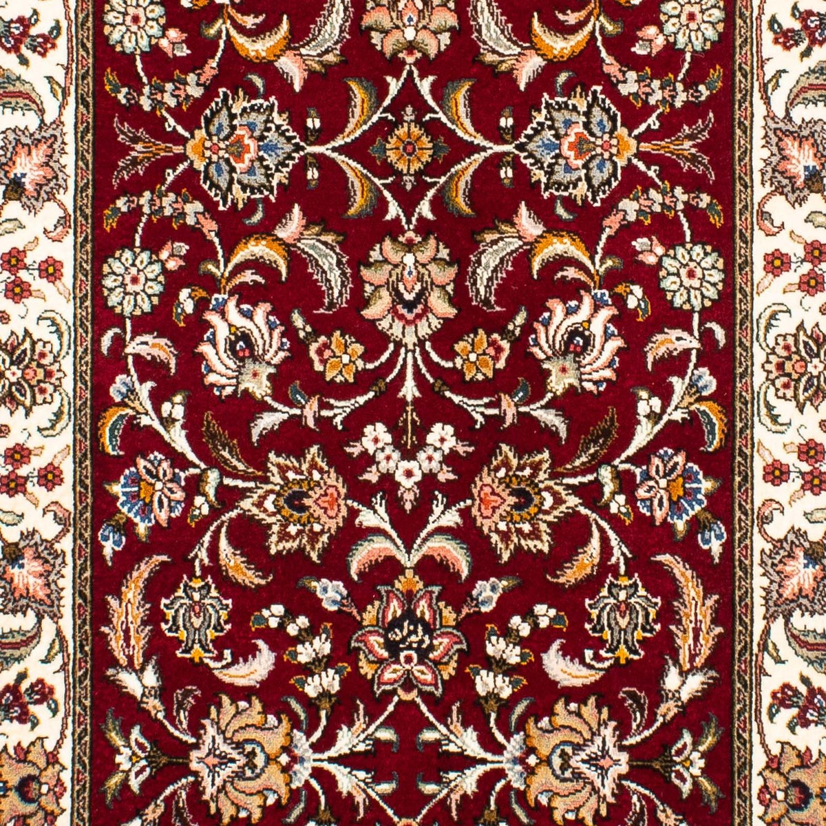 Loper Perzisch tapijt - Tabriz - Royal - 322 x 85 cm - donkerrood