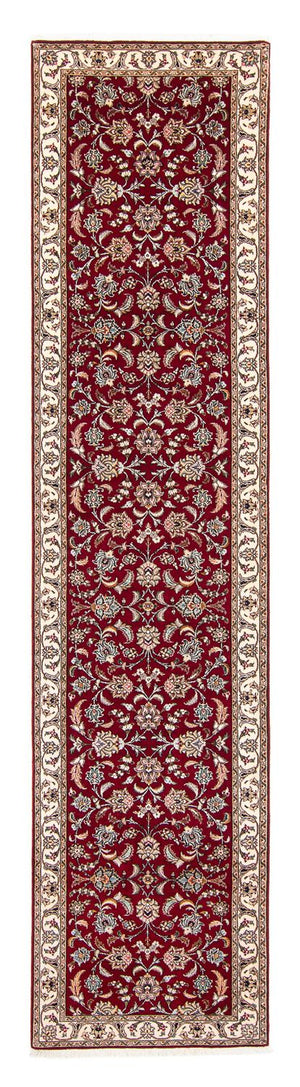 Loper Perzisch tapijt - Tabriz - Royal - 390 x 87 cm - donkerrood