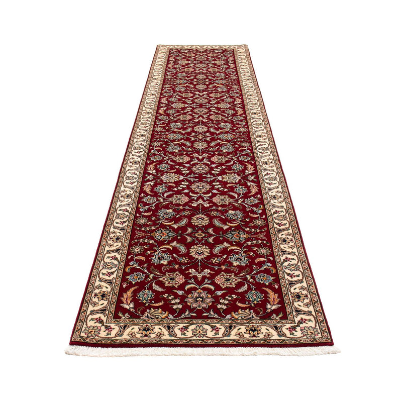 Loper Perzisch tapijt - Tabriz - Royal - 390 x 87 cm - donkerrood