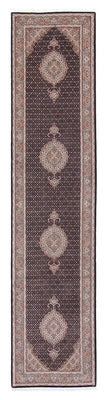 Loper Perzisch tapijt - Tabriz - 387 x 82 cm - veelkleurig