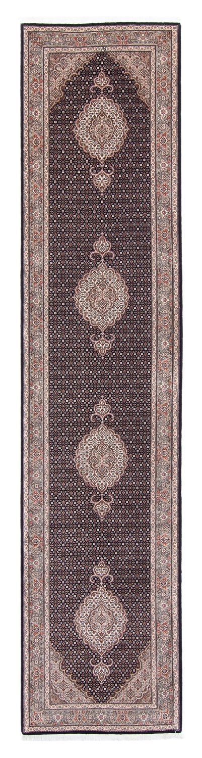 Loper Perzisch tapijt - Tabriz - 387 x 82 cm - veelkleurig