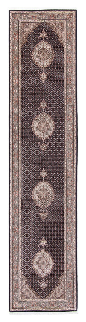 Loper Perzisch tapijt - Tabriz - 387 x 82 cm - veelkleurig