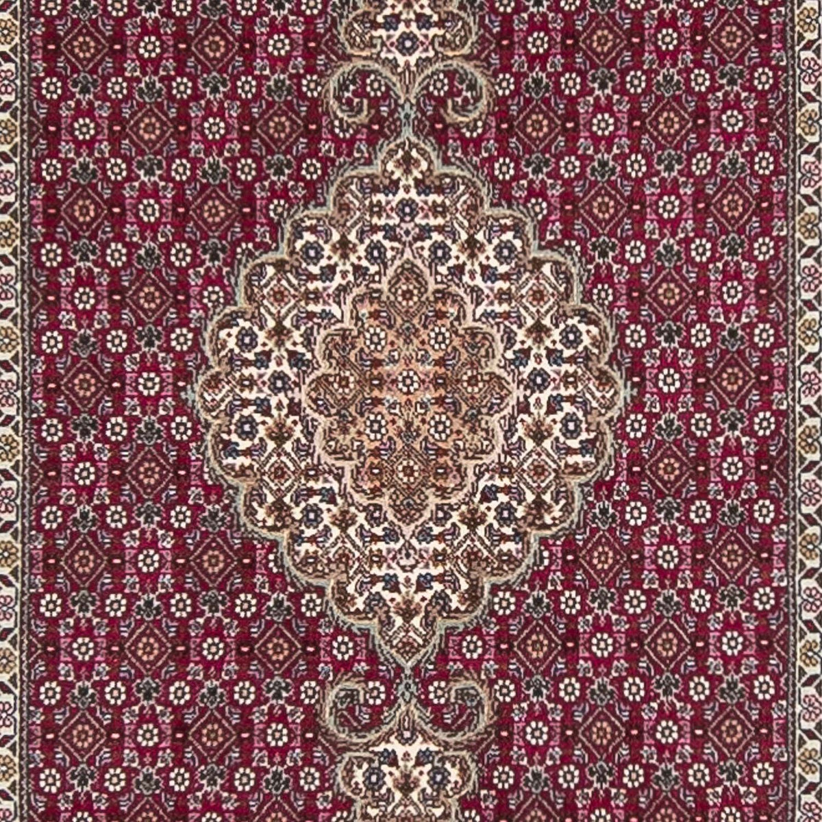 Loper Perzisch tapijt - Tabriz - 343 x 82 cm - donkerrood