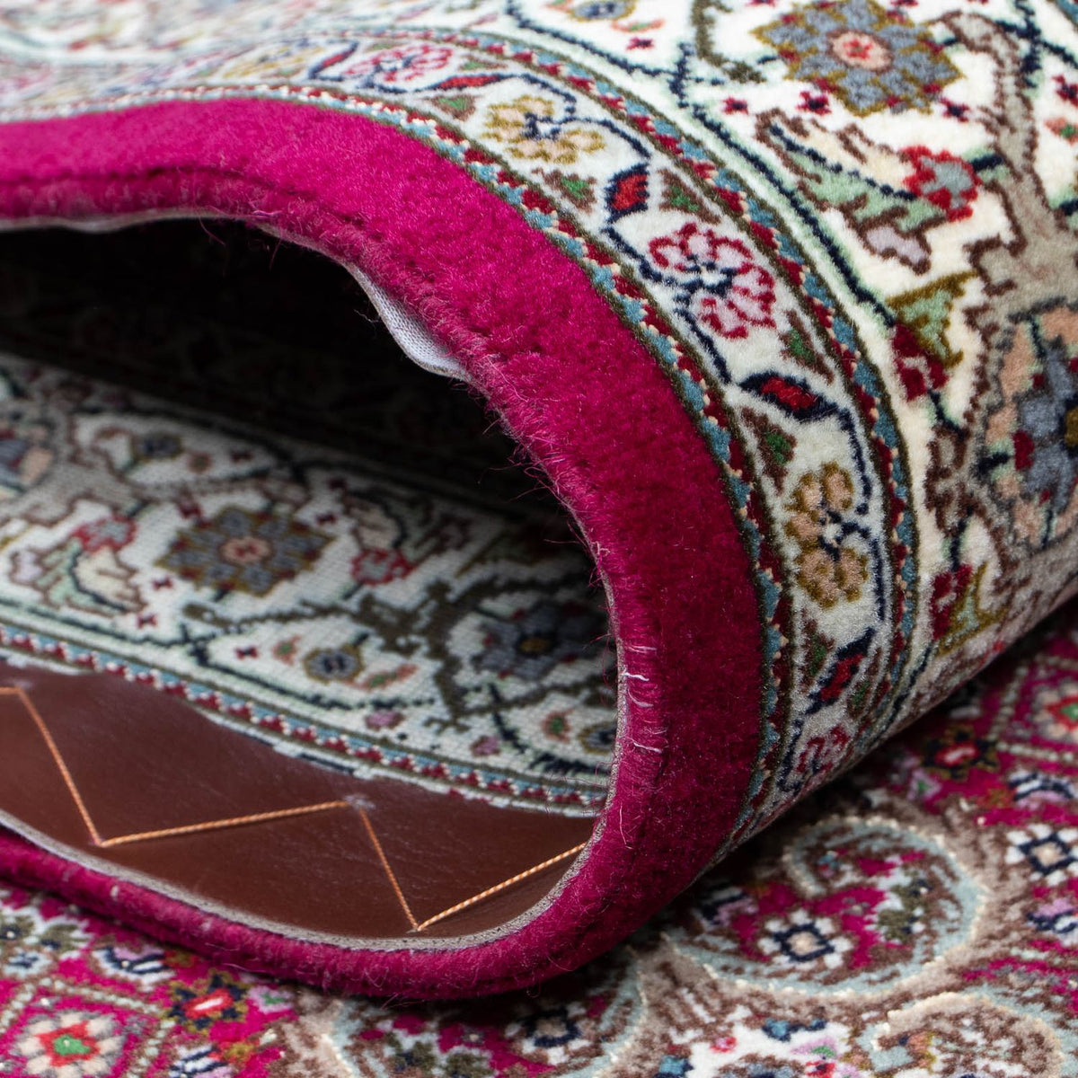 Loper Perzisch tapijt - Tabriz - 343 x 82 cm - donkerrood